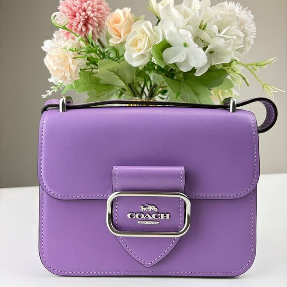 Coach CL416 Morgan Square Crossbody Bag IN IRIS - Picture 1 of 10